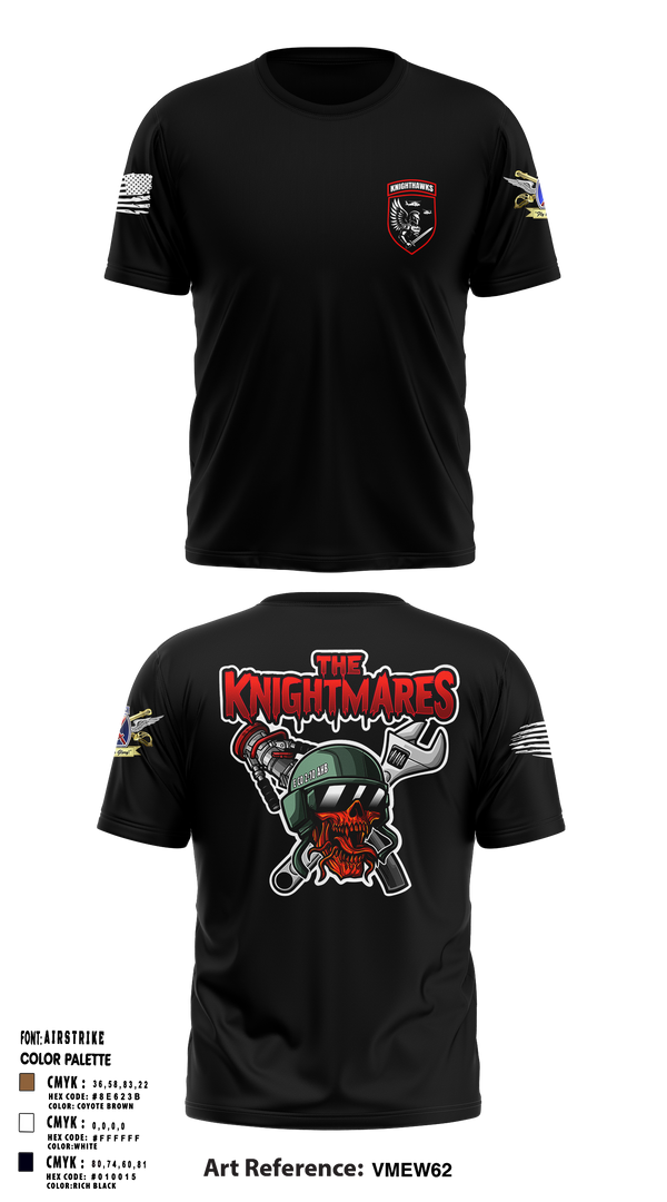 2-10 AHB Knighthawks 14380811 Short Sleeve Performance Shirt - 6