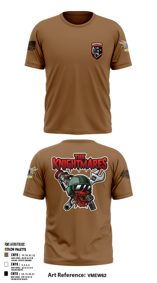 2-10 AHB Knighthawks 14380811 Short Sleeve Performance Shirt - 10