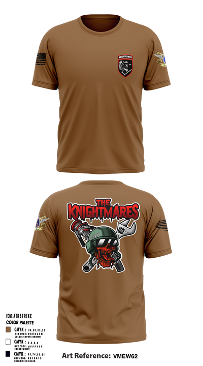 2-10 AHB Knighthawks 14380811 Short Sleeve Performance Shirt - 10