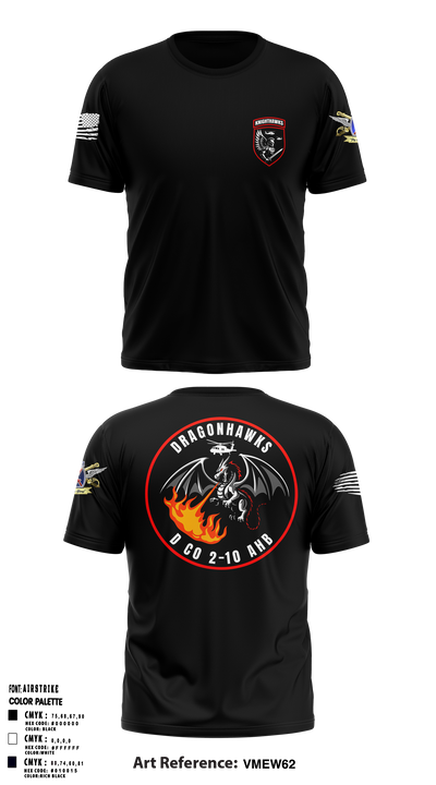 2-10 AHB Knighthawks 14380811 Short Sleeve Performance Shirt - 5