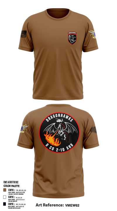 2-10 AHB Knighthawks 14380811 Short Sleeve Performance Shirt - 8