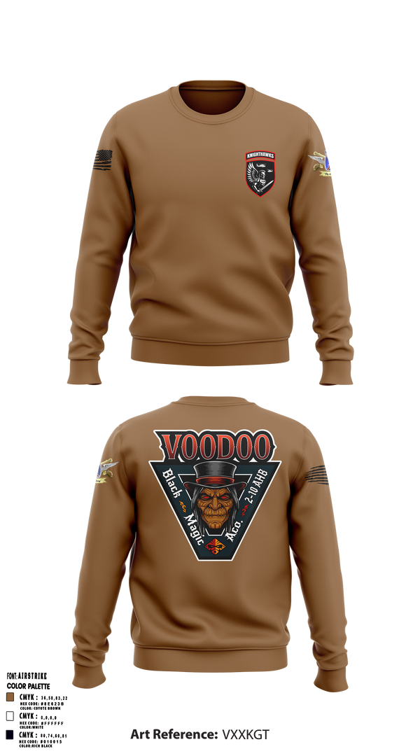 2-10 AHB Knighthawks 14380811 Crew Neck Sweatshirt - 12