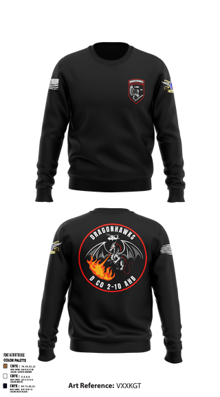 2-10 AHB Knighthawks 14380811 Crew Neck Sweatshirt - 5