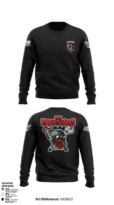2-10 AHB Knighthawks 14380811 Crew Neck Sweatshirt - 1