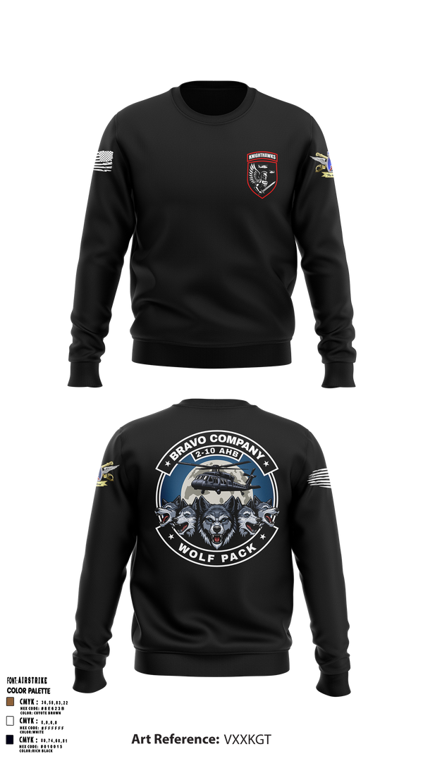 2-10 AHB Knighthawks 14380811 Crew Neck Sweatshirt - 7