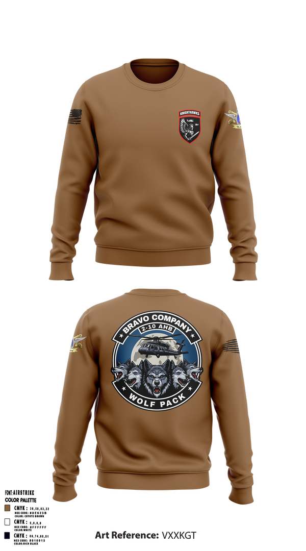 2-10 AHB Knighthawks 14380811 Crew Neck Sweatshirt - 13