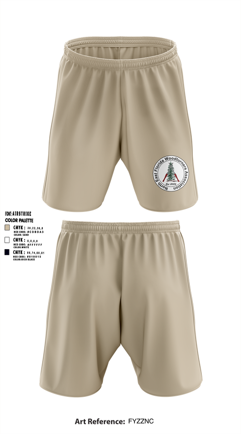 Northeast Florida Woodturning Association 62265388 Athletic Shorts With Pockets - 1
