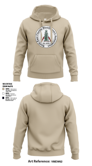 Northeast Florida Woodturning Association 62265388 Hoodie - 1
