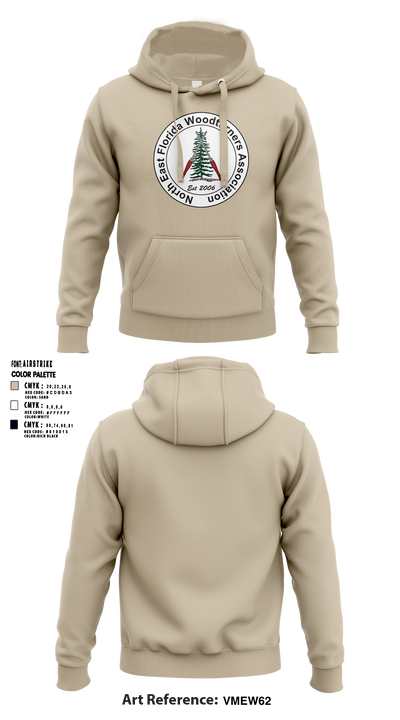 Northeast Florida Woodturning Association 62265388 Hoodie - 1