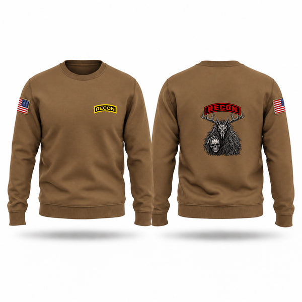 Crew Neck Sweatshirt, 1-38 recon, Army, Teamtime, Team time, sublimation, custom sports apparel, team uniforms, spirit wear, spiritwear, sports uniforms, custom shirts, team store, custom team store, fundraiser sports, apparel fundraiser