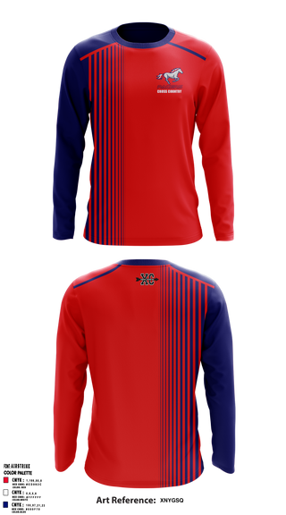 Plaza Park Pacers 617687 Long Sleeve Performance Shirt 1