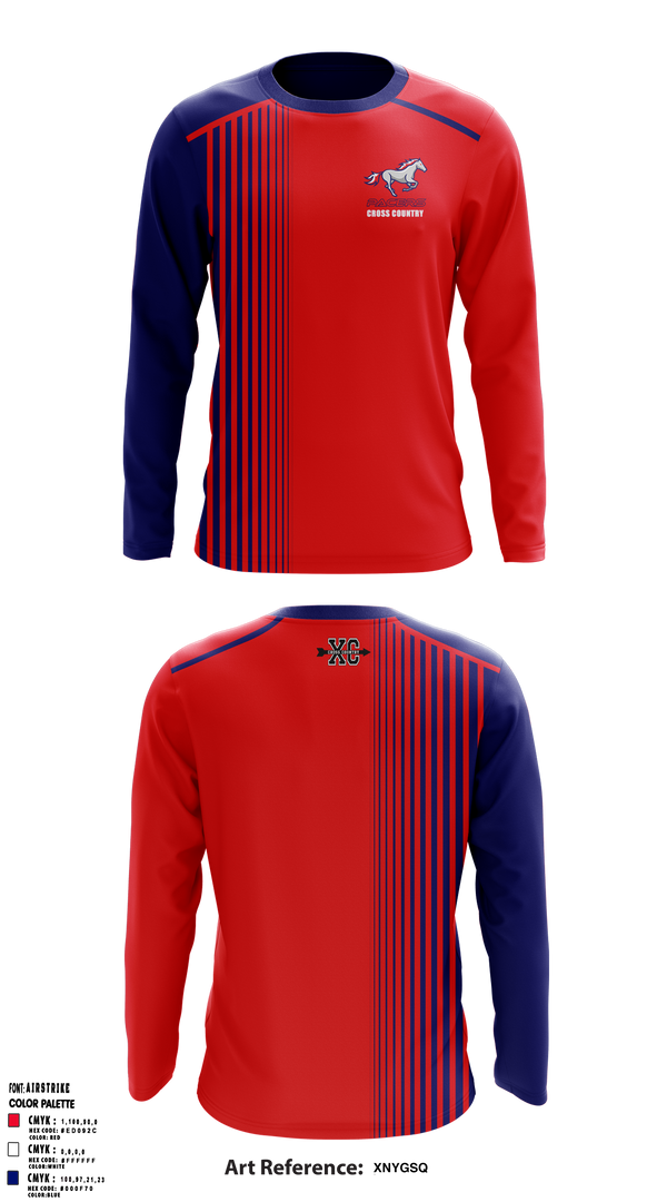 Plaza Park Pacers 617687 Long Sleeve Performance Shirt 1