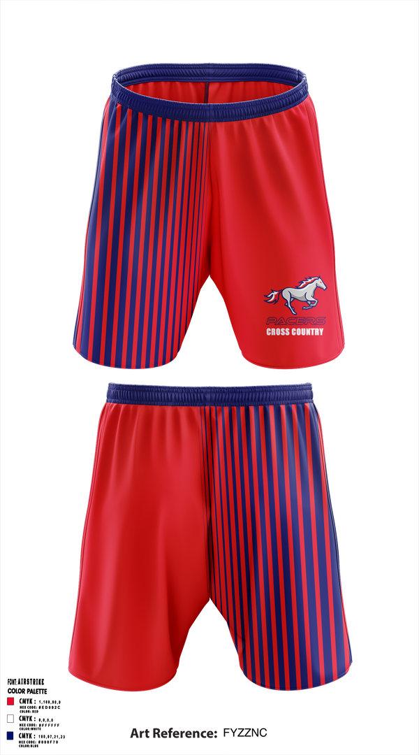 Plaza Park Pacers 617687 Athletic Shorts With Pockets - 1