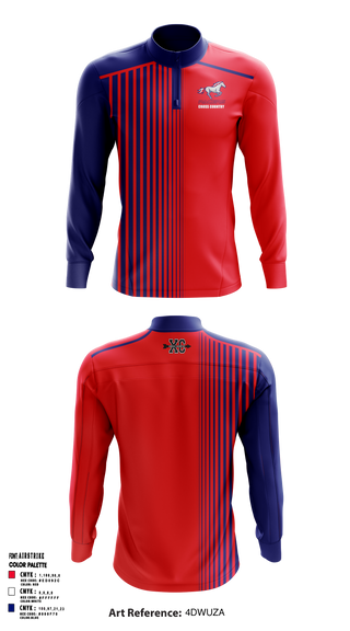 Plaza Park Pacers 617687 Quarter Zip Jacket - 1
