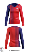 Plaza Park Pacers 617687 Women's Long Sleeve V-neck Shirt - 1
