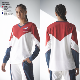 Plaza Park Pacers 617687 Women's Long Sleeve V-neck Shirt - 2