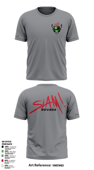 SLAM! Bulls Cross Country 65254654 Short Sleeve Performance Shirt - 2
