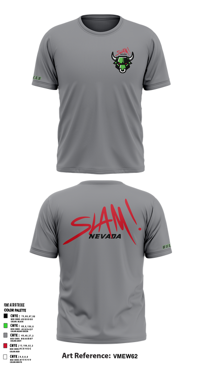 SLAM! Bulls Cross Country 65254654 Short Sleeve Performance Shirt - 2