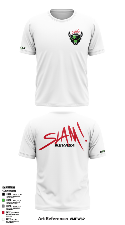 SLAM! Bulls Cross Country 65254654 Short Sleeve Performance Shirt - 3