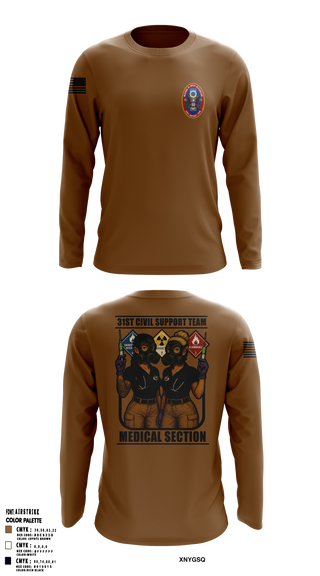 31st Civil Support Team 74906635 Long Sleeve Performance Shirt 3