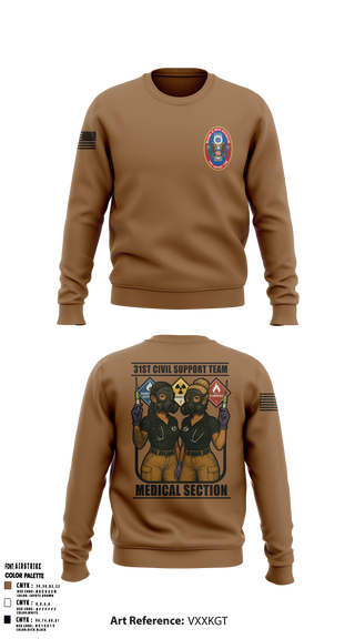 31st Civil Support Team 74906635 Crew Neck Sweatshirt - 3