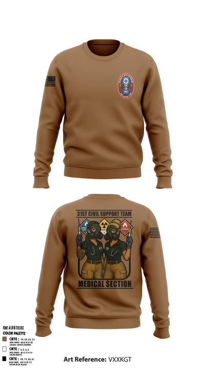 31st Civil Support Team 74906635 Crew Neck Sweatshirt - 3