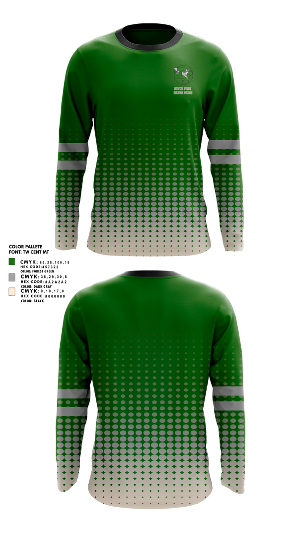 Dutch Fork Silver Foxes 30389436 Long Sleeve Performance Shirt 1