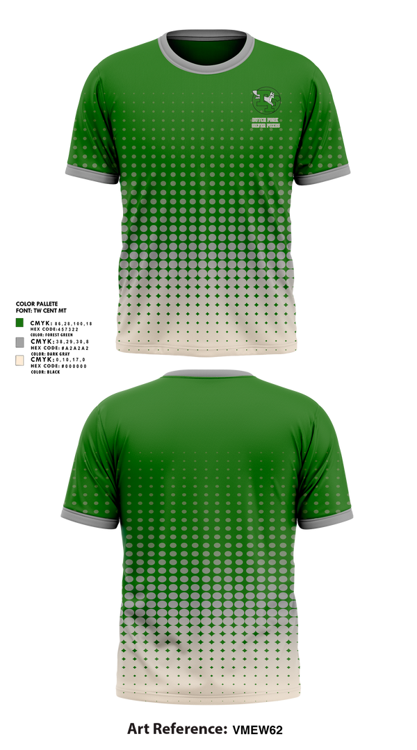 Dutch Fork Silver Foxes 30389436 Short Sleeve Performance Shirt - 1
