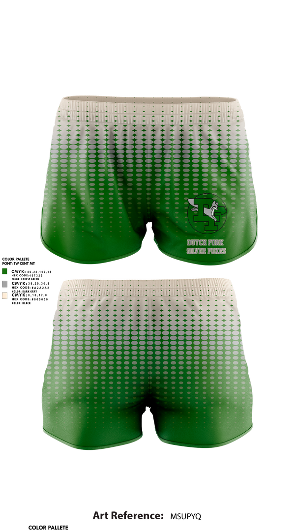 Dutch Fork Silver Foxes 30389436 Track Shorts - 1
