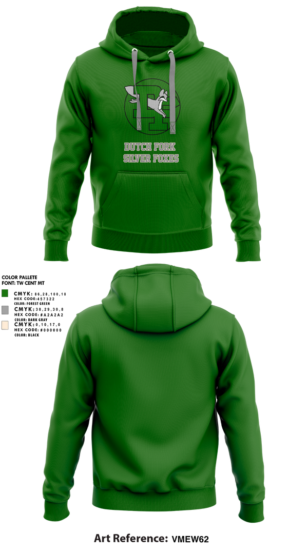 Dutch Fork Silver Foxes 30389436 Hoodie - 1