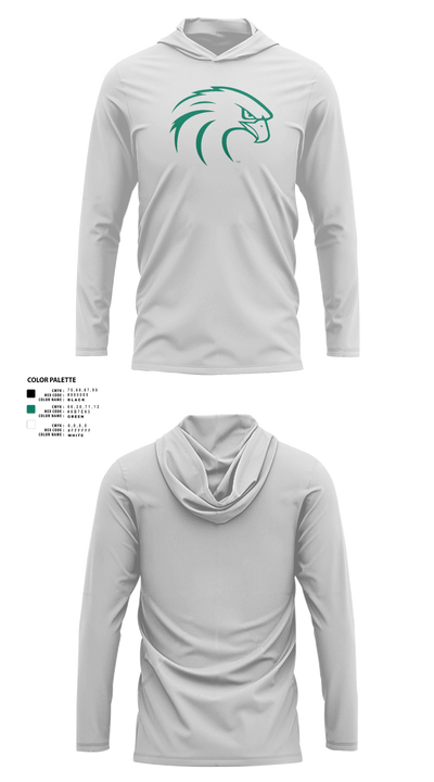 NSU Riverhawks Football 89263546 Long Sleeve Hooded Sun Shirt - 42