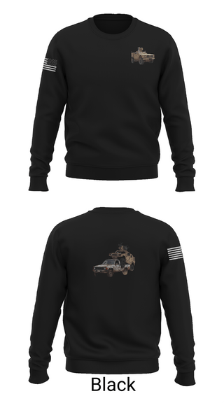 Crew Neck Sweatshirt, 2-124th Infantry Regiment, Army, Teamtime, Team time, sublimation, custom sports apparel, team uniforms, spirit wear, spiritwear, sports uniforms, custom shirts, team store, custom team store, fundraiser sports, apparel fundraiser