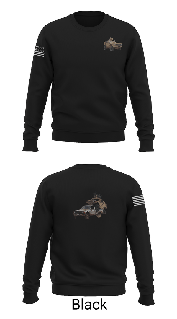 Crew Neck Sweatshirt, 2-124th Infantry Regiment, Army, Teamtime, Team time, sublimation, custom sports apparel, team uniforms, spirit wear, spiritwear, sports uniforms, custom shirts, team store, custom team store, fundraiser sports, apparel fundraiser