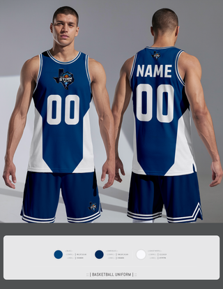 Texas Storm 10956956 Mens Reversible Basketball Jersey - 1