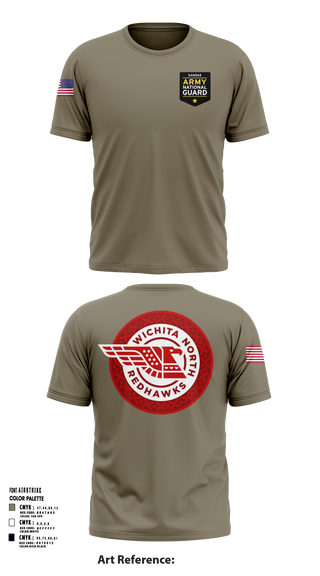 Wichita North Redhawks NG 83064196 Short Sleeve Performance Shirt - 105