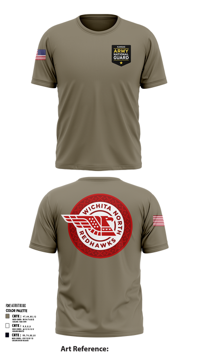 Wichita North Redhawks NG 83064196 Short Sleeve Performance Shirt - 105