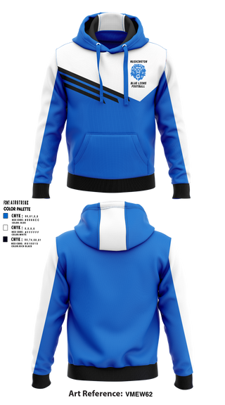 Washington Blue Lions Football 10104839 Hoodie - 1