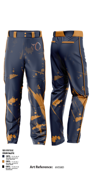 Somerton Toros Baseball 88801798 Baseball Pants - 1