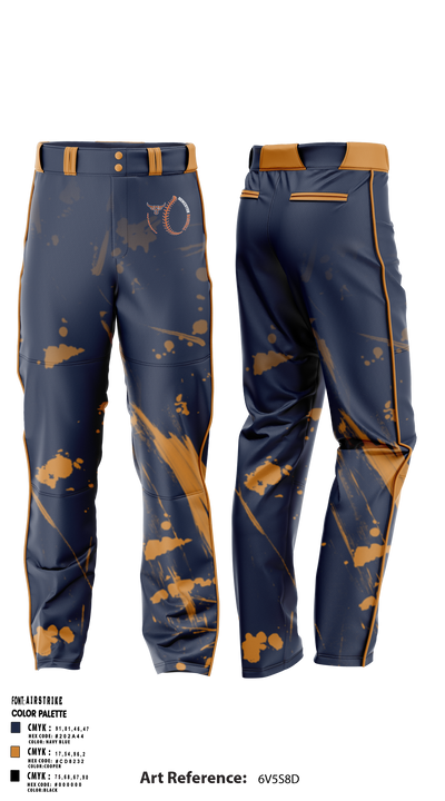 Somerton Toros Baseball 88801798 Baseball Pants - 1