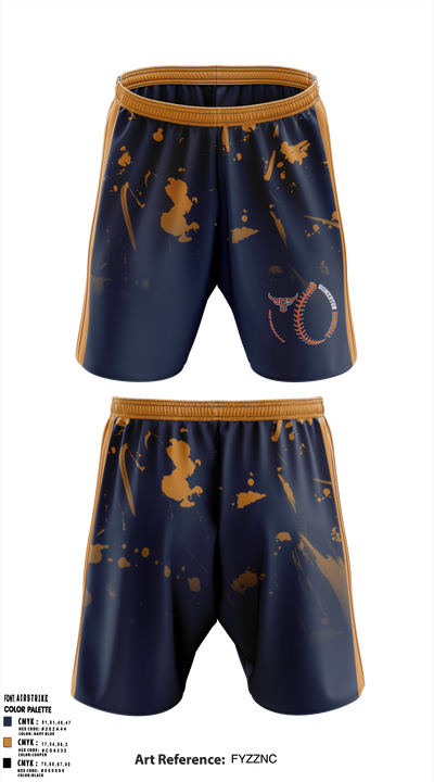 Somerton Toros Baseball 88801798 Athletic Shorts With Pockets - 1