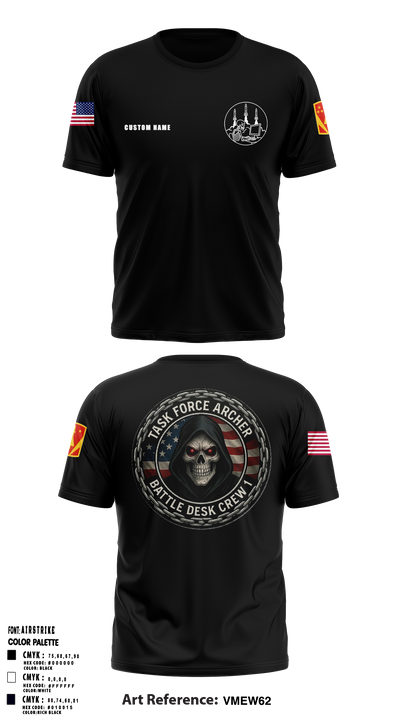 TF Archer Battle Crew 1 11371105 Short Sleeve Performance Shirt - 2