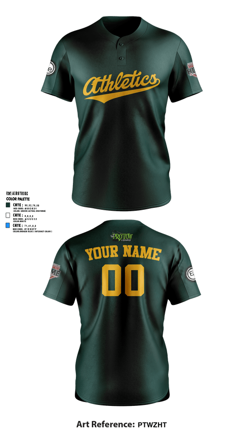 IWV Youth Baseball 15555147 Two Button Softball Jersey - 41