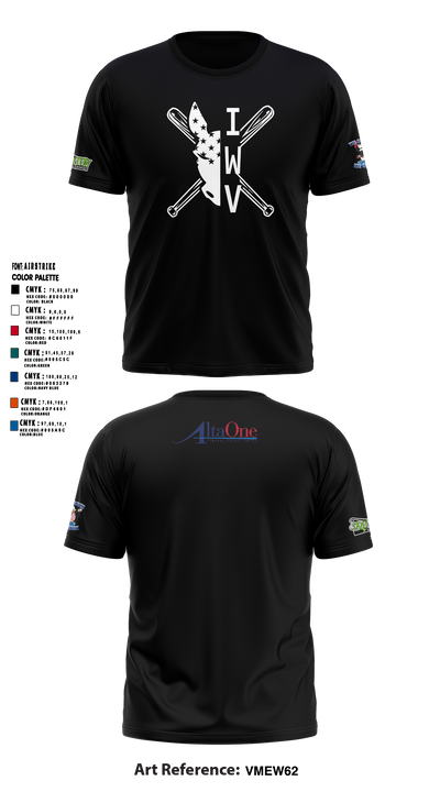 IWV Youth Baseball 15555147 Short Sleeve Performance Shirt - 10