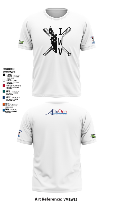 IWV Youth Baseball 15555147 Short Sleeve Performance Shirt - 11