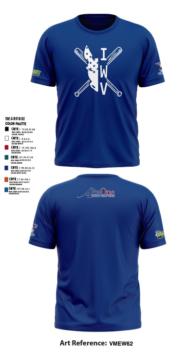 IWV Youth Baseball 15555147 Short Sleeve Performance Shirt - 14
