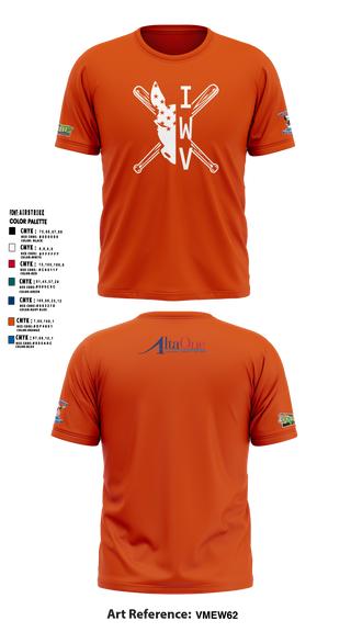 IWV Youth Baseball 15555147 Short Sleeve Performance Shirt - 15