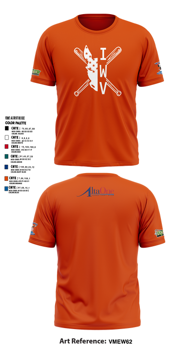 IWV Youth Baseball 15555147 Short Sleeve Performance Shirt - 15
