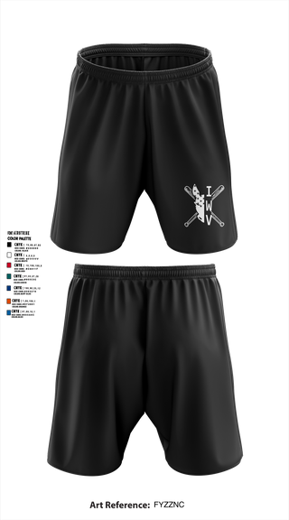 IWV Youth Baseball 15555147 Athletic Shorts With Pockets - 1