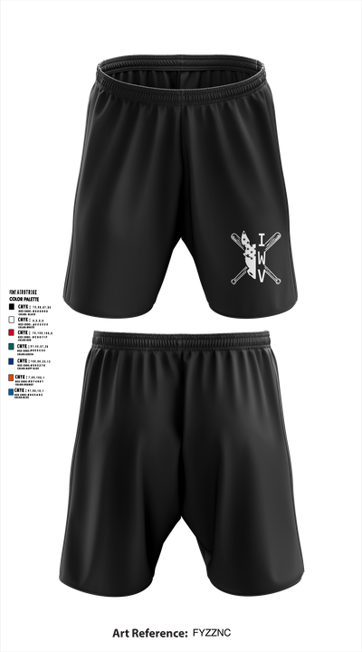IWV Youth Baseball 15555147 Athletic Shorts With Pockets - 1