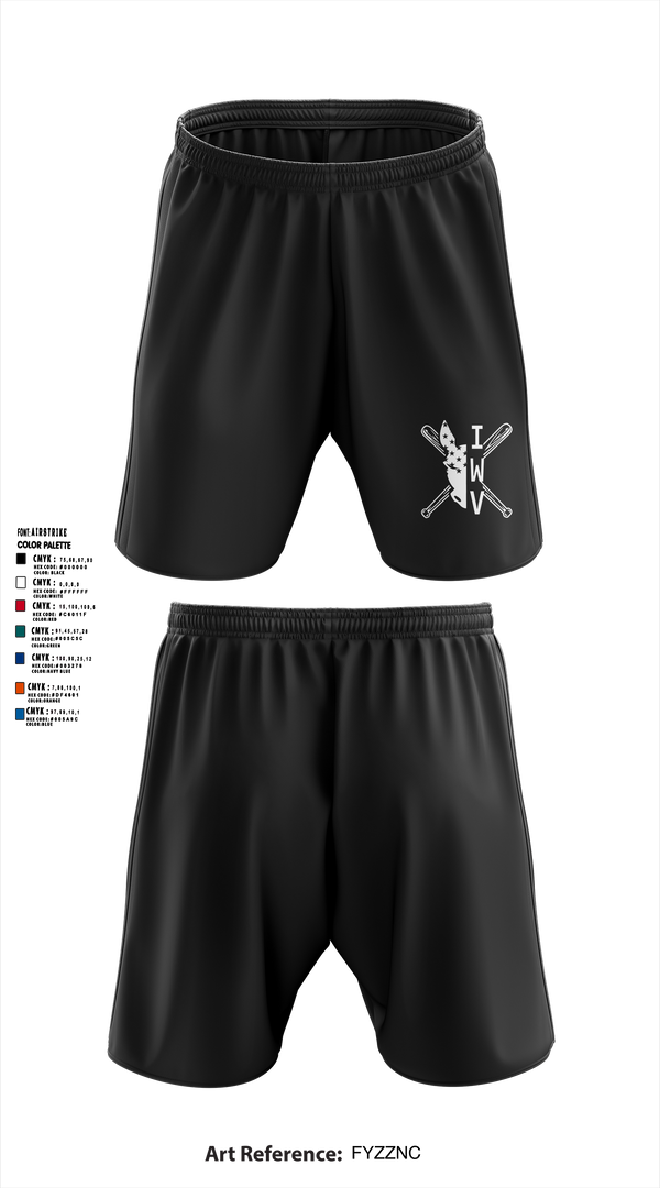 IWV Youth Baseball 15555147 Athletic Shorts With Pockets - 1